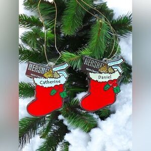 Hershey branded Christmas Stocking named  Ornament
